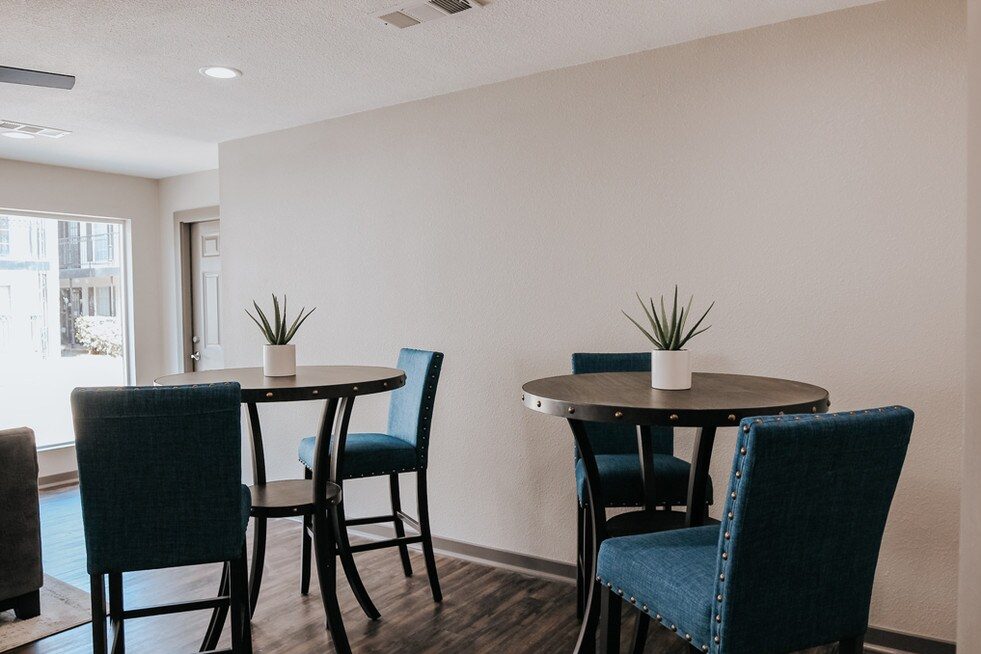 Dining area in a two-bedroom 1540 Apartments home